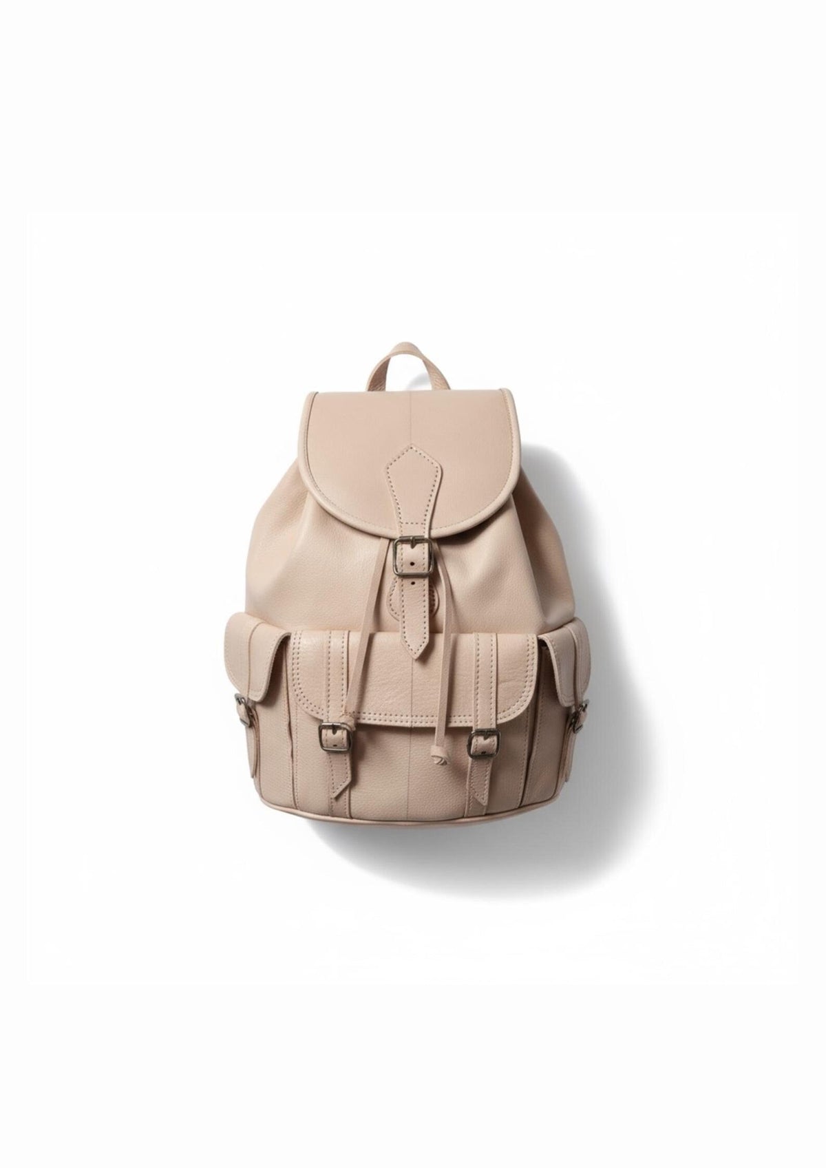 Handmade Vintage Leather Backpack | Moroccan Genuine Leather Bag | Unisex Travel & Daily Backpack | Artisan Craftsmanship from Morocco